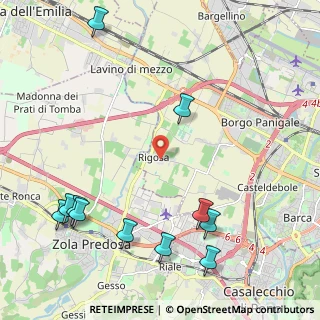 Mappa Olmetola - Bologna, 40132 Bologna BO, Italia (2.82909)