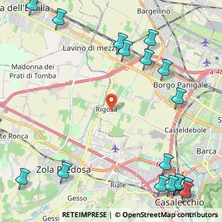 Mappa Olmetola - Bologna, 40132 Bologna BO, Italia (3.685)