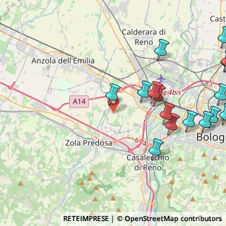 Mappa Olmetola - Bologna, 40132 Bologna BO, Italia (6.00353)