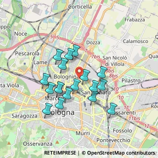 Mappa Via Stalingrado, 40129 Bologna BO, Italia (1.56333)