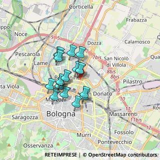 Mappa Via Stalingrado, 40129 Bologna BO, Italia (1.2465)