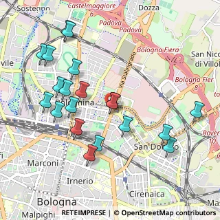 Mappa Via Stalingrado, 40129 Bologna BO, Italia (1.1345)