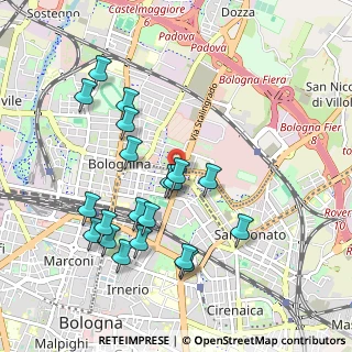 Mappa Via Stalingrado, 40129 Bologna BO, Italia (1.0015)