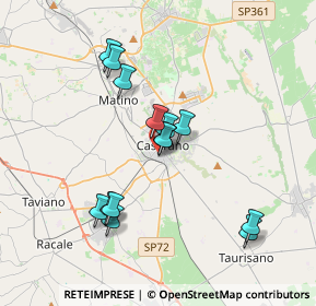 Mappa Via Scoglio di Quarto, 73042 Casarano LE, Italia (3.59071)