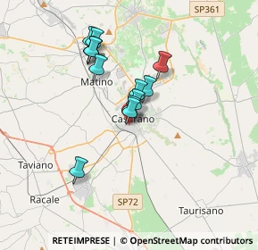 Mappa Via Scoglio di Quarto, 73042 Casarano LE, Italia (3.16)