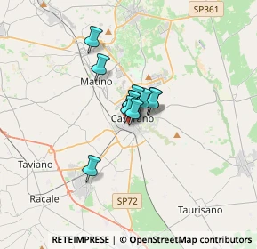 Mappa Via Scoglio di Quarto, 73042 Casarano LE, Italia (1.73455)