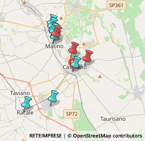 Mappa Via Scoglio di Quarto, 73042 Casarano LE, Italia (3.87636)