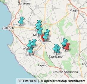 Mappa Via Scoglio di Quarto, 73042 Casarano LE, Italia (5.99357)