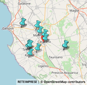 Mappa Via Scoglio di Quarto, 73042 Casarano LE, Italia (6.25077)