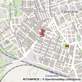 Mappa Via Giovanni Pascoli, 73042 Casarano LE, Italia, 73042 Casarano, Lecce (Puglia)