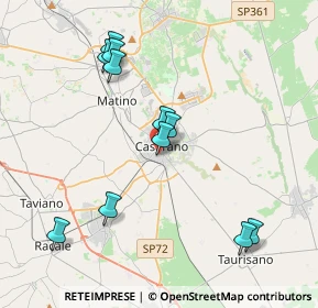 Mappa Via Giovanni Pascoli, 73042 Casarano LE, Italia (4.38364)