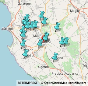 Mappa Viale Stazione 1^ Traversa, 73042 Casarano LE, Italia (7.2505)