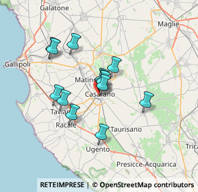 Mappa Viale Stazione 1^ Traversa, 73042 Casarano LE, Italia (5.73846)