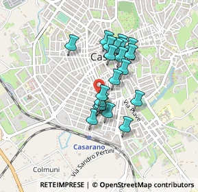 Mappa Via Giovanni Pascoli, 73042 Casarano LE, Italia (0.357)