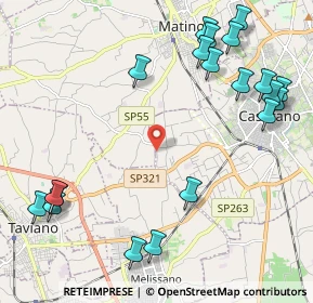Mappa SP 262, 73042 Casarano LE, Italia (2.988)