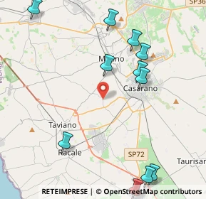 Mappa SP 262, 73042 Casarano LE, Italia (5.59182)