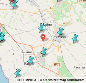 Mappa SP 262, 73042 Casarano LE, Italia (6.76833)