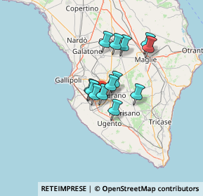 Mappa SP 262, 73042 Casarano LE, Italia (9.72538)