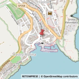 Mappa Piazza Dante, 73030 Castro, Lecce (Puglia)