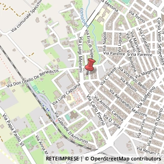 Mappa Via Luigi Settembrini, 1, 73042 Casarano, Lecce (Puglia)