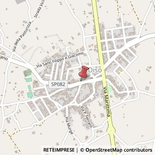 Mappa Via Filippo Bottazzi, 46, 73030 Diso, Lecce (Puglia)