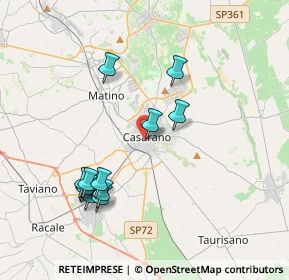 Mappa Via Monte Grappa, 73042 Casarano LE, Italia (4.165)