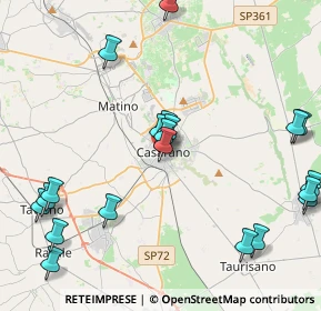 Mappa Via Monte Grappa, 73042 Casarano LE, Italia (5.5005)