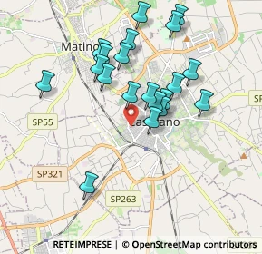 Mappa Via M D'Azeglio, 73042 Casarano LE, Italia (1.875)