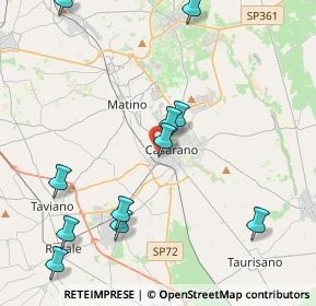Mappa Via M D'Azeglio, 73042 Casarano LE, Italia (5.22364)