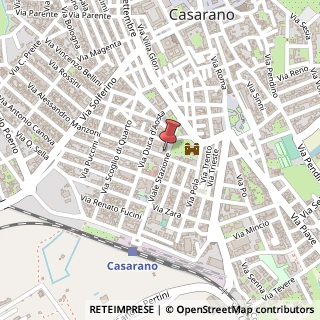Mappa Viale Stazione, 22, 73042 Casarano LE, Italia, 73042 Casarano, Lecce (Puglia)