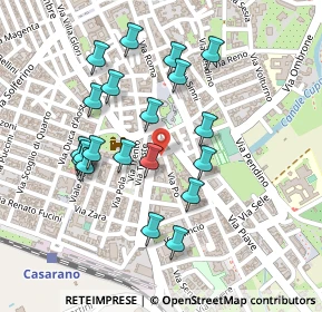 Mappa Via IV Novembre, 73042 Casarano LE, Italia (0.241)