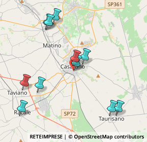 Mappa Via IV Novembre, 73042 Casarano LE, Italia (4.75364)