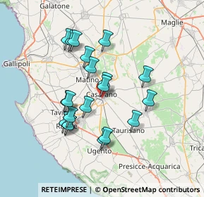 Mappa Via Zara, 73042 Casarano LE, Italia (6.9105)