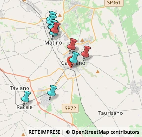 Mappa Piazza Stazione, 73042 Casarano LE, Italia (4.02273)