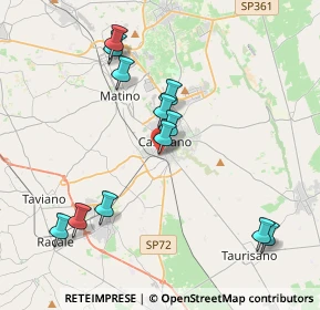 Mappa Piazza Stazione, 73042 Casarano LE, Italia (4.40167)