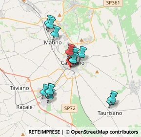 Mappa Piazza Stazione, 73042 Casarano LE, Italia (3.58214)