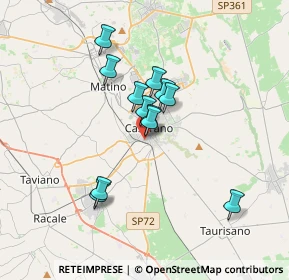 Mappa Piazza Stazione, 73042 Casarano LE, Italia (2.95083)
