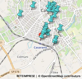 Mappa Piazza Stazione, 73042 Casarano LE, Italia (0.495)