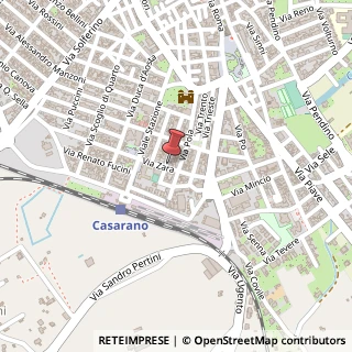 Mappa Via Biancamano, 41, 73042 Casarano, Lecce (Puglia)