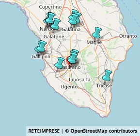 Mappa Via Agno, 73042 Casarano LE, Italia (15.25375)