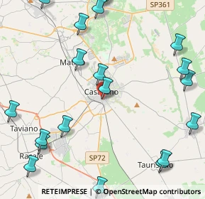 Mappa Via Agno, 73042 Casarano LE, Italia (6.3935)