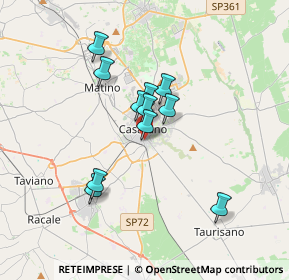 Mappa Via Agno, 73042 Casarano LE, Italia (3.00455)