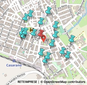 Mappa Via Agno, 73042 Casarano LE, Italia (0.241)