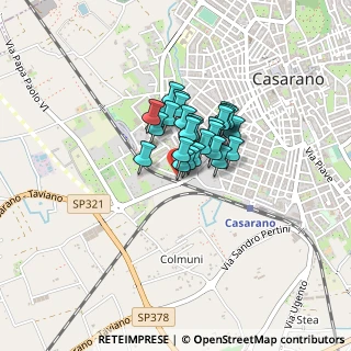 Mappa Strada provinciale per taviano, 73042 Casarano LE, Italia (0.25429)
