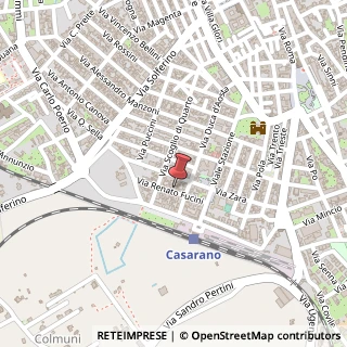 Mappa Via Fucini, 20, 73042 Casarano, Lecce (Puglia)