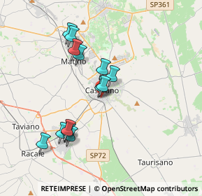 Mappa Via Biancamano, 73042 Casarano LE, Italia (3.64462)