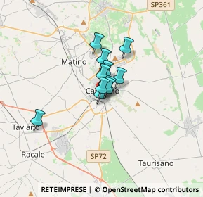 Mappa Via Biancamano, 73042 Casarano LE, Italia (1.92273)