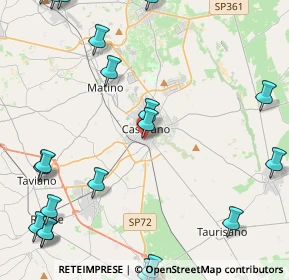 Mappa Via Biancamano, 73042 Casarano LE, Italia (6.886)