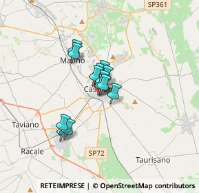 Mappa Via Biancamano, 73042 Casarano LE, Italia (2.14769)