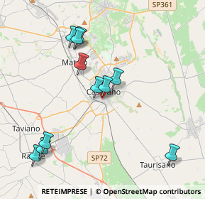 Mappa Via Biancamano, 73042 Casarano LE, Italia (4.44364)